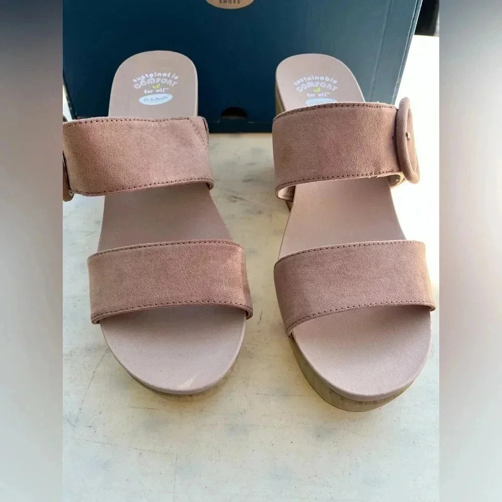 DR. SCHOLL'S BAYSIDE WOMENS OPEN TOE CUSHIONED FOOTBED PLATFORM SANDALS - Picture 2 of 5
